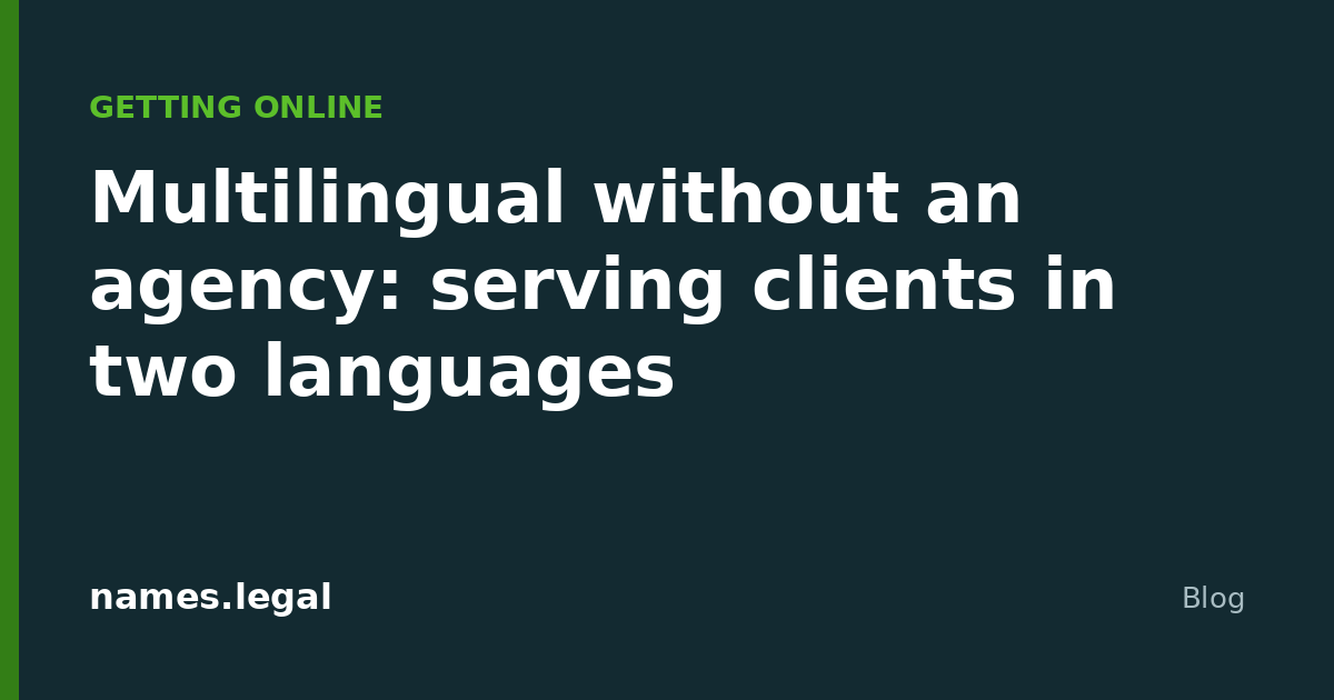 Multilingüe sin agencia: atender a los clientes en dos idiomas