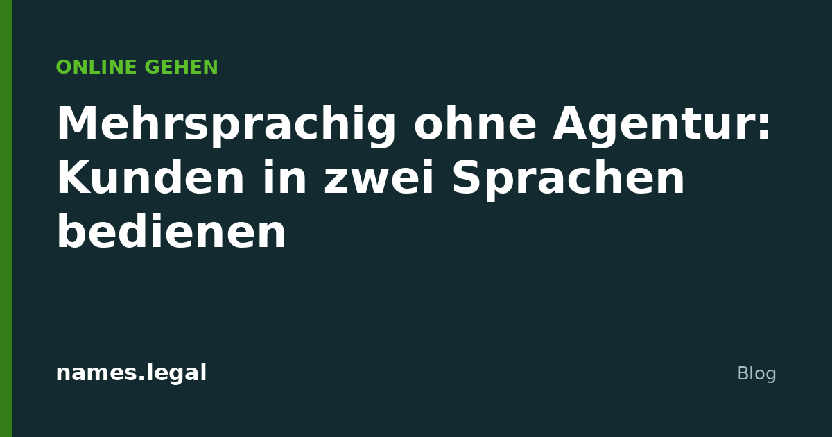 Multilingue senza agenzia: servire i clienti in due lingue